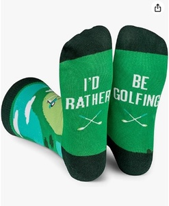 Chaussettes montantes en coton jacquard, décontractées, sportives, tendance, antibactériennes, absorbant la transpiration, pour le golf, le pickleball et la lutte contre les incendies, transfrontalières - Product Image 6
