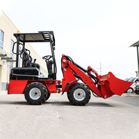 Mini-chargeuse compacte articulée 4x4 standard de 1 tonne, prix direct usine, en gros, avec remise, à vendre