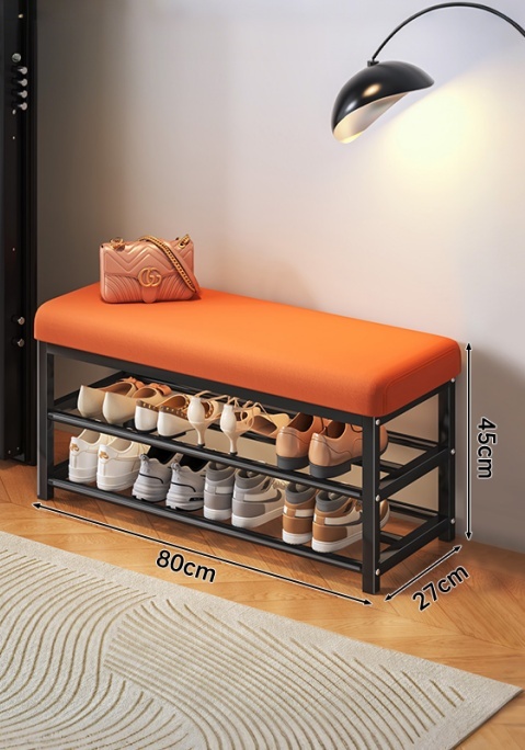 80 cm NOIR-ORANGE