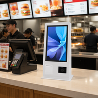 Terminal POS Kios Swalayan 15.6 Inci Layar Sentuh Kapasitif Win-dows 8GB 128GB Printer 80mm Wi-Fi 6 NFC