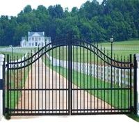 Conceptions <span class=keywords><strong>de</strong></span> petite porte principale en fer forgé Offre Spéciale Portails en acier bon marché Portail en fer forgé galvanisé à chaud - Product Image 5