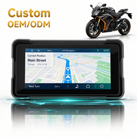 Lecteur multimédia portable pour moto BQCC 6,86'' avec écran tactile IPS, CarPlay sans fil, Android Auto, Mirrorlink, autoradio intelligent, affichage GPS, navigation