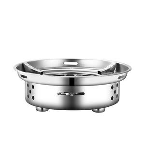 Réchaud à alcool en acier inoxydable coupe-vent pour fondue, usage domestique et commercial, écologique, sans revêtement - Product Image 2