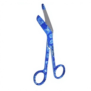 Tijeras para Vendajes de Emergencia Médica, Tijeras Curvas de Acero Inoxidable para Primeros Auxilios y Trauma, Tipo Lister para Corte Preciso - Product Image 1