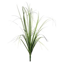 Simulasi Rumput Bawang Hijau Bunga Buatan Tanaman Pot Bahan PVC Tinggi 52.5cm Penggunaan Luar Ruangan Desain Bionik Cabang Tunggal