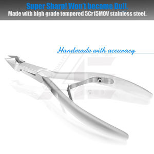 2026 Professional Grade Stainless Steel Cuticle Nipper & Pusher Hand Sharpened Manicure <b>Cutter</b> <b>for</b> Finger Use - Product Image 3