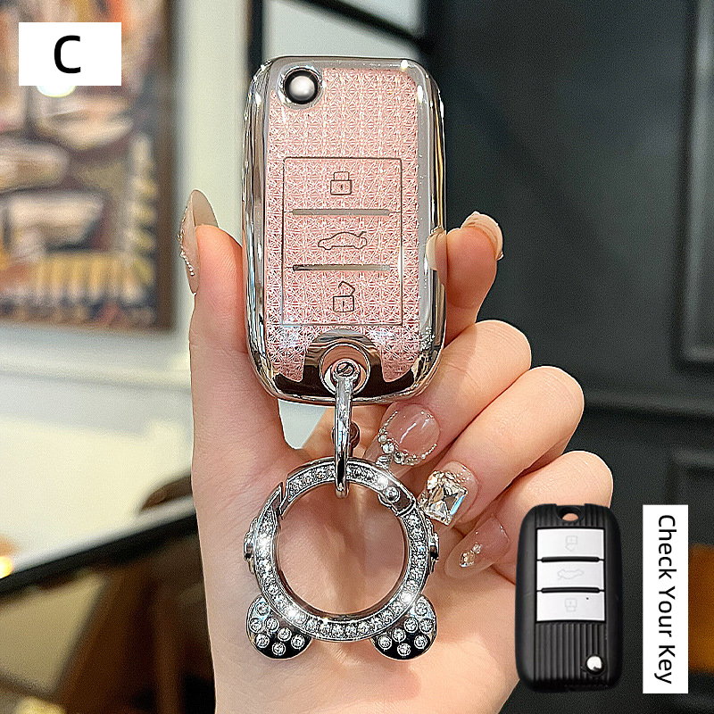 C Rose + Porte-clés