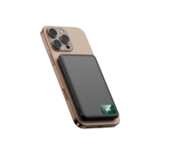 Banque d'alimentation Qi2 ultra-mince, nano-banque d'alimentation, ultra-fine, 5000 mAh, banque d'alimentation magnétique, certifiée Qi2, 15 W max, charge ultra-rapide