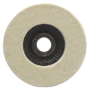 Disque à lamelles en laine 125 mm, roue de polissage en maille bleue, dureté 0,5, pour meuleuse d'angle, plateau de ponçage - Product Image 2