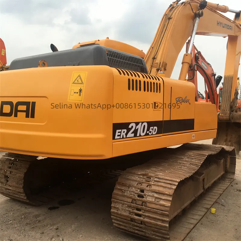 Used Hyundai R220lc-9s R215LC-9S R220 R210 excavator for sale.20 tons of crawler type excavating machine