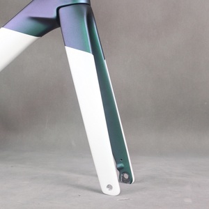 0218 Chameleon Pearl White Paint Carbon Fiber T1000 Disc Road Bike <b>Frame</b> TT-X38 Internal Cable T47 Thread Tire 700X32C - Product Image 3