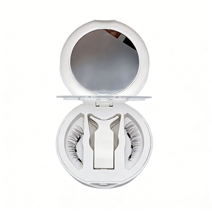 Nouveaux produits faits à la main, style naturel, ensemble de <span class=keywords><strong>cils</strong></span> magnétiques quantiques, <span class=keywords><strong>cils</strong></span> supérieurs et inférieurs en cheveux synthétiques, <span class=keywords><strong>faux</strong></span> <span class=keywords><strong>cils</strong></span> à aimants doux - Product Image 1