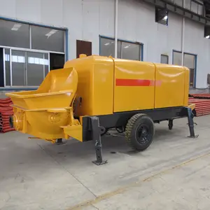 China Factory Supply Diesel Motor Bomba De Concreto Máquinas De Cimento Para Fabricação Planta Bomba De Concreto Para Construção Comunitária