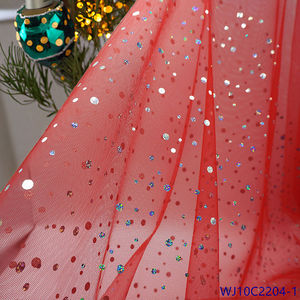 ชุดกระโปรงเวที<span class=keywords><strong>สี</strong></span><span class=keywords><strong>แดง</strong></span>ผ้าทูลฟอยล์ทรงกลมพิมพ์ลายชุบทอง<span class=keywords><strong>สี</strong></span>สันสดใส - Product Image 4