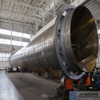 Four rotatif à chaux de petite capacité 200 TPD, équipement écologique de calcination du calcaire pour ligne de production de chaux vive