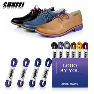 Zapatos de vestir para hombre <span class=keywords><strong>iRun</strong></span>, Cordones redondos de algodón encerado, cordones para zapatos de vestir, botas de <span class=keywords><strong>trabajo</strong></span> finas impermeables, Cordones redondos - Product Image 1