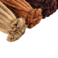 Vente chaude Dread locks Cheveux faits à la main crochet Ombre tresse Cheveux synthétiques tresse africaine meches