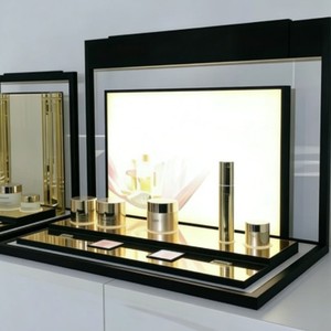 Exhibidor de Joyería Metálico Premium, Personalizable 360 °   Vitrina Giratoria de Lujo para Comercio Minorista y Exposiciones - Product Image 3