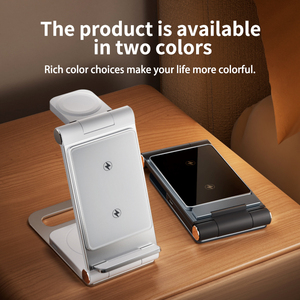 Tecnología aeroespacial de aluminio anodizado CNC de 15W para cargador magnético de carga multifunción para auriculares de reloj de teléfono - Product Image 3