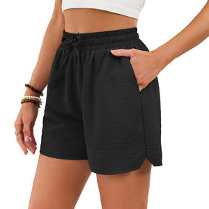 Nouveauté 2026 – Pulls amples décontractés en maille unie respirante pour femme avec poche à cordon et taille élastique - Product Image 4