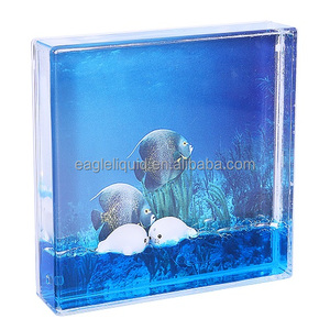 Printing Decorative <strong>Perspex</strong> Tabletop Protector Clear Double Sided Square <strong>Picture</strong> Block Transparent Acrylic Photo <strong>Frame</strong> - Product Image 1