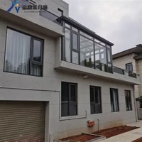 Fenêtre à battant en aluminium à rupture de pont thermique, double vitrage, cadre fin, verre isolant moderne pour maison résidentielle
