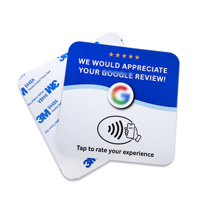 Autocollant de table personnalisé en PVC avec NFC pour avis, réseaux sociaux, menu, Google Review – Tapper pour noter - Product Image 4