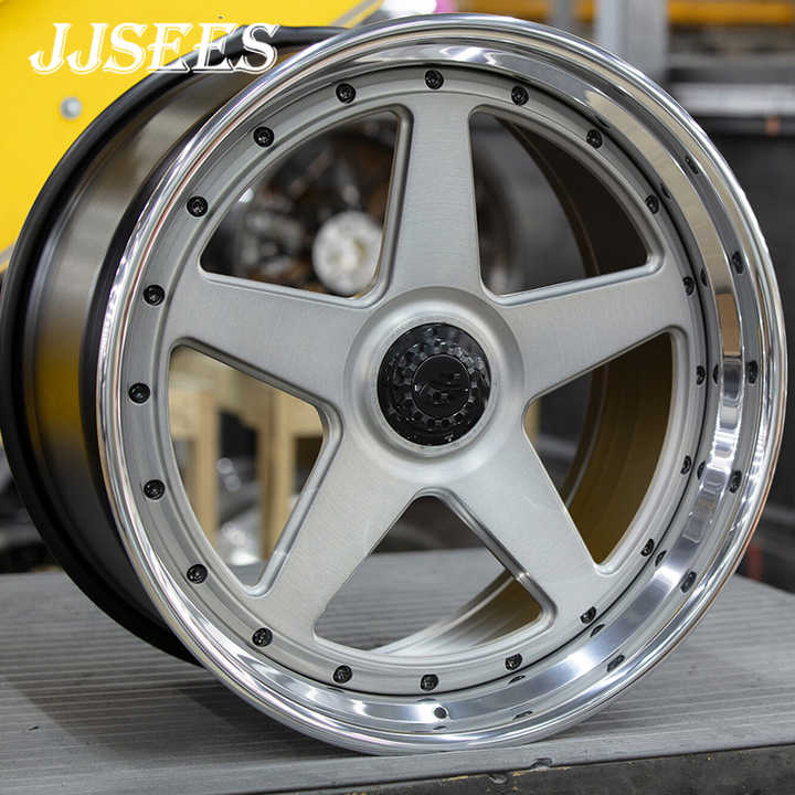 JJSEES Forged Alloy 5 Spokes Deep Dish Wheel Car 18 19 21 20 22 24 Inch ...