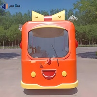 Support mobile sur le thème du thé et des bonbons de camion de dessert de dessin animé coloré