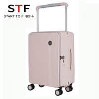 20 25 29 pouces PP 3 pièces ensemble de bagages pour ordinateur portable avant ouvert grand bagage à main sur valise à roulettes léger étanche bagages en gros