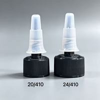 Bouchon à vis antidérapant en plastique 20-410 24-410 à bec long et pointu de 24 mm pour bouteilles de colle adhésive et de lotion