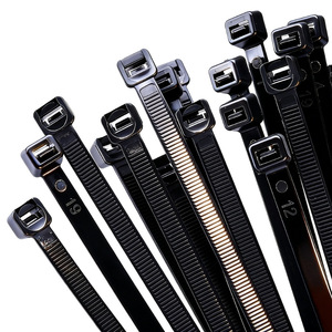 Bridas de nailon industriales Shenghong de 1.2 mm de grosor, temperatura de operación de -40 °C a 85 °C, clasificación de resistencia al fuego V-2 para cables y alambres - Product Image 1