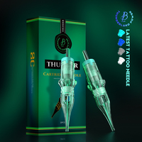 Thunderlord Power Green couleur universelle aiguille de tatouage cardridge 316 costume pour machine à tatouer aiguilles de maquillage permanentes