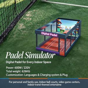 Máquina de Entrenamiento de Pádel Inteligente LJ Red con Sistema de Puntuación y Simulador AR, Construcción Metálica para Partidos Recreativos / Centros Comerciales / Clubes Deportivos - Product Image 2