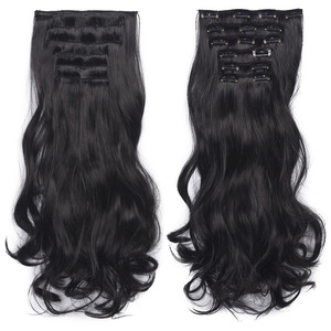 วิกผมแบบคลิป16ชิ้น, วิกผมหยิกยาวเส้นใยไหมทนความร้อนสูง - Product Image 6