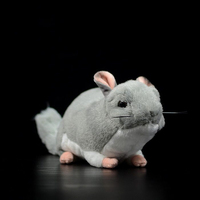 Peluche Chinchilla Réaliste Personnalisée, Jouet en Peluche Animal Mignon, Poupée Chinchilla Ronde pour Boutique, Fournisseur de Magasin de Cadeaux, Usine OEM ODM