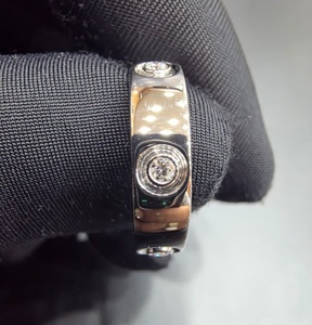 Anillo de Lujo Clásico de Platino PT950 con Diamante Cultivado en Laboratorio, Joyería Moderna Unisex para Boda con Brillo Radiante para Aniversario o Fiesta - Product Image 2