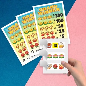 Free Design Pop Open Casino Tickets Anti Tamper Features Manufacturer Pull Tab Tickets <b>Printer</b> - Product Image 1