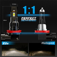 TF150 H1 H4 phares Led H11 9005 haute luminosité canbus étanche importé 3075 puce phare ampoule 6000k 12v auto lampe