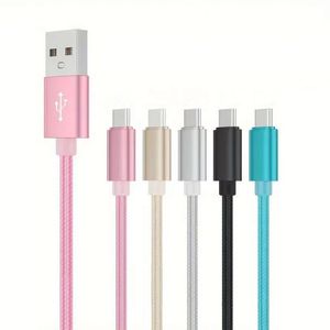 Nylon Type C Fast Charger USB Charging Cable for Android Phones Tablet Chargers Cable Cord - Product Image 1