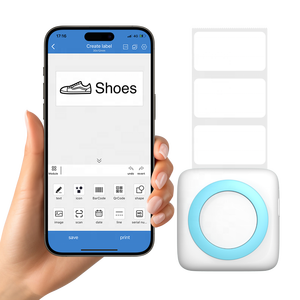 Tốt nhất người bán 203DPI Máy in nhãn nhiệt mini không dây Pocket máy in Android IOS xách tay nhiệt máy in nhãn - Product Image 2