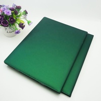 Titulaire de certificat en cuir Pu de taille A4 couverture de diplôme de diplôme d'école vert foncé