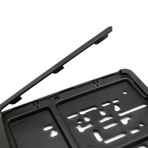 Cadre de plaque d'immatriculation russe en plastique noir, support de numéro de voiture standard européen - Product Image 4