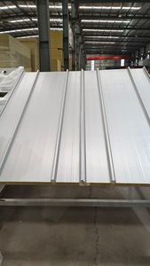 Isolation des murs et du toit Panneau sandwich en laine de roche pour murs extérieurs et chambres froides Bande de chant en polyuréthane pour salles blanches - Product Image 4