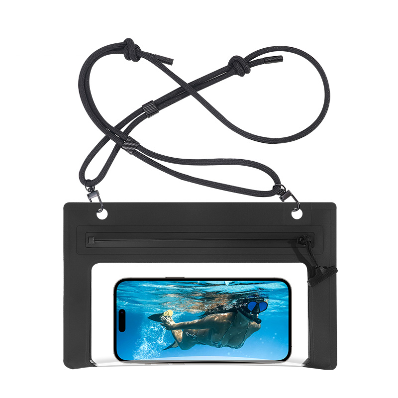 Custom Universal Aquaproof Crossbody Mobile Phone Bag TPU Sealed Waterproof Cellphone Sling Bag for Swimming