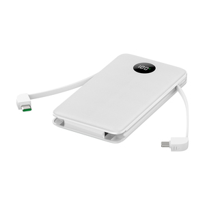 Nouvelle batterie externe portable ultra-fine 10000 mAh avec charge rapide, écran LED <span class=keywords><strong>et</strong></span> câble intégré pour téléphone, alimentation PD 22,5 W - Product Image 5