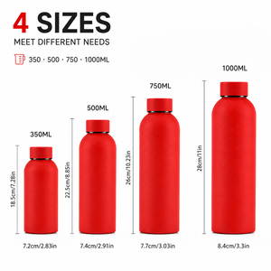 Gourde isotherme réutilisable en acier inoxydable avec logo personnalisé, 500 ml et 750 ml, anti-fuite, pour le voyage, le sport et la boisson - Product Image 5
