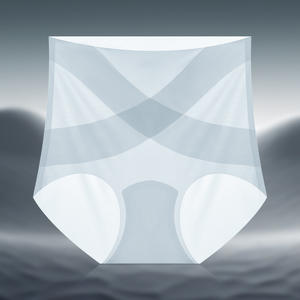 Pantalon de ventre croisé pour femme ultra-mince sans couture en soie glacée taille haute 7A entrejambe antibactérien séchage rapide - Product Image 6