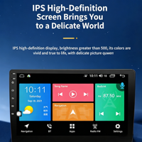 Reproductor Multimedia Universal para Auto con Pantalla Táctil Android de 9 Pulgadas, GPS, Navegación, Radio, Estéreo y Video