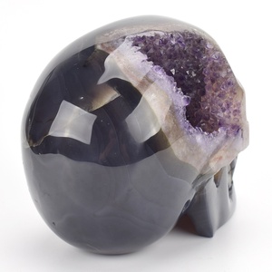 Chất Lượng Cao Thạch Anh Tím Đá Geode Cụm Levensgrote Kristallen Schedel - Product Image 5